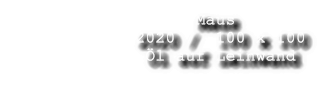 Maus             2020 /  100 x 100              �l auf Leinwand